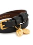 Detail View - Click To Enlarge - ALEXANDER MCQUEEN - DOUBLE WRAP SKULL CHARM NAPPA LEATHER BRACELET