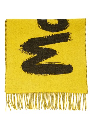 Detail View - Click To Enlarge - ALEXANDER MCQUEEN - GRAFFITI WOOL SCARF