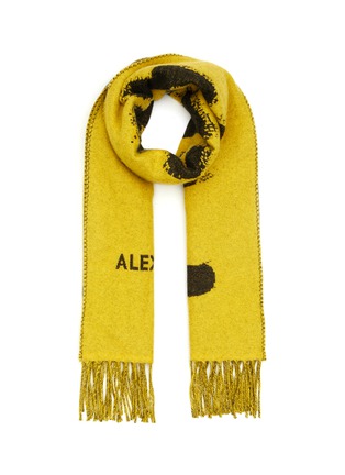 Main View - Click To Enlarge - ALEXANDER MCQUEEN - GRAFFITI WOOL SCARF