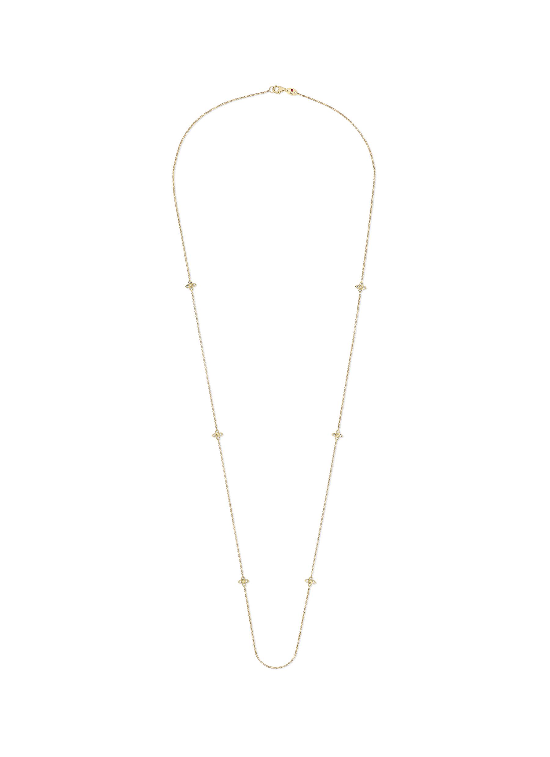 ROBERTO COIN Love By Yard Diamond Ruby 18K Gold Necklace