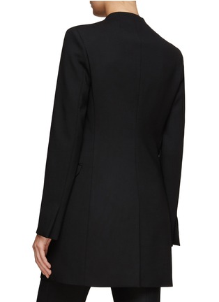Back View - Click To Enlarge - THE ROW - ‘MARISOL’ COLLARLESS WOOL BLEND BLAZER
