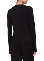 THE ROW | Sherman Long Sleeved Cotton T-Shirt | BLACK | Women