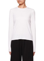 THE ROW | Sherman Long Sleeved Cotton T-Shirt | WHITE