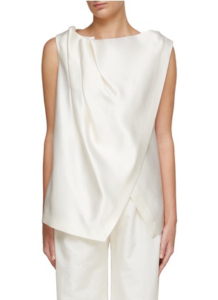 Main View - Click To Enlarge - THE ROW - ‘Brandy’ Pleated Sleeveless Top