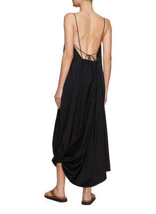 Back View - Click To Enlarge - THE ROW - ‘KAPALUA’ RUCHED HEM BACKLESS DRESS