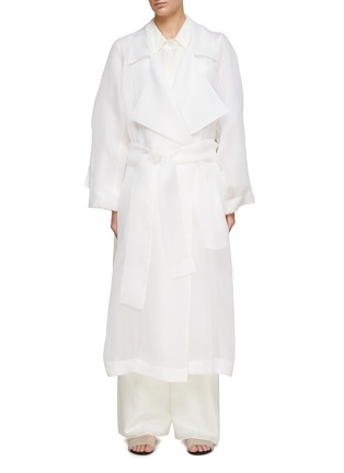 Main View - Click To Enlarge - THE ROW - ‘Lau’ Silk Trench Coat