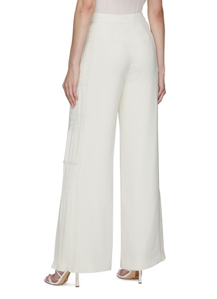 Back View - Click To Enlarge - SIMKHAI - ‘KERRY’ SARTORIAL PLEATED WIDE LEG CREPE PANTS