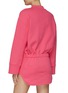 Back View - Click To Enlarge - THE ATTICO - Mock Neck Bell Sleeves Sweat Dress