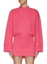 Main View - Click To Enlarge - THE ATTICO - Mock Neck Bell Sleeves Sweat Dress