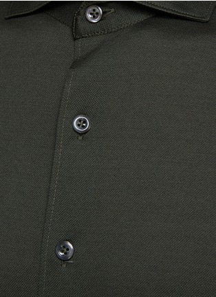  - EQUIL - LONG SLEEVE SPREAD COLLAR COTTON JERSEY SHIRT