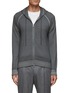 Main View - Click To Enlarge - EQUIL - DRAWSTRING GARMENT DYED ZIP UP HOODIE