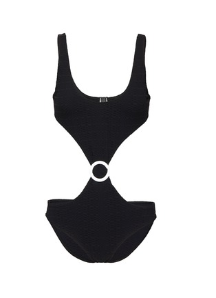 Main View - Click To Enlarge - LISA MARIE FERNANDEZ - BUCKLE CUT OUT MAILLOT ONE PIECE SWIMSUIT