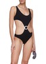 Figure View - Click To Enlarge - LISA MARIE FERNANDEZ - BUCKLE CUT OUT MAILLOT ONE PIECE SWIMSUIT