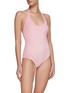 Figure View - Click To Enlarge - LISA MARIE FERNANDEZ - ‘Amber’ Cotton Terry Halter Neck Swimsuit