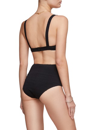 Back View - Click To Enlarge - LISA MARIE FERNANDEZ - MAGDALENA BUTTON HIGH WAIST TWO PIECE SWIMSUIT