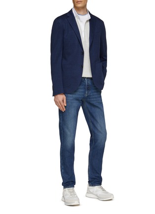 Figure View - Click To Enlarge - BRUNELLO CUCINELLI - Monkey Wash 5-Pocket Straight Jeans