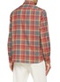 Back View - Click To Enlarge - BRUNELLO CUCINELLI - Double Chest Pocket Buffalo Check Flannel Shirt