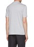 Back View - Click To Enlarge - BRUNELLO CUCINELLI - CREWNECK DOUBLE LAYER SILK COTTON T-SHIRT