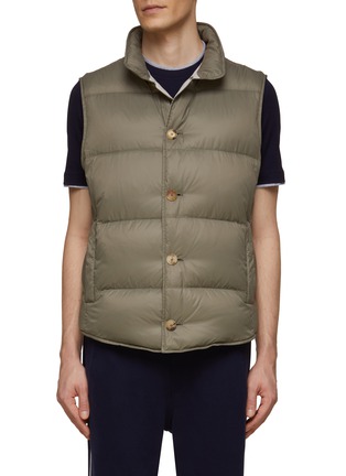 Main View - Click To Enlarge - BRUNELLO CUCINELLI - Nylon Quilted Button-Up Vest
