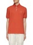 Main View - Click To Enlarge - BRUNELLO CUCINELLI - Chest Logo Embroidery Cotton Polo Shirt