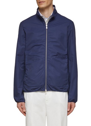 Main View - Click To Enlarge - BRUNELLO CUCINELLI - Nylon Cotton Blend Zip-Up Jacket