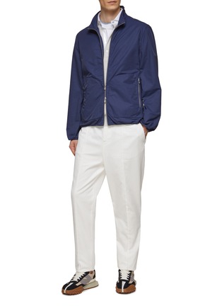 Figure View - Click To Enlarge - BRUNELLO CUCINELLI - Nylon Cotton Blend Zip-Up Jacket