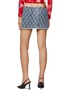 Back View - Click To Enlarge - DIESEL - ‘DE-RON’ GEOMETRIC MOTIF LOW WAIST DENIM MINI SKIRT