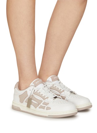 Figure View - Click To Enlarge - AMIRI - ‘Skel’ Leather Low-Top Sneakers