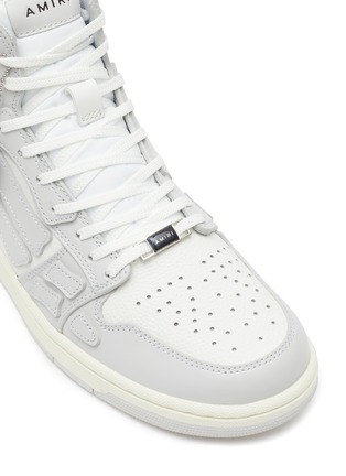 Detail View - Click To Enlarge - AMIRI - ‘Skel’ Leather High-Top Sneakers