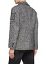 Back View - Click To Enlarge - NEIL BARRETT - DOUBLE BREASTED SPECKLED COATING MILITARY PEACOAT
