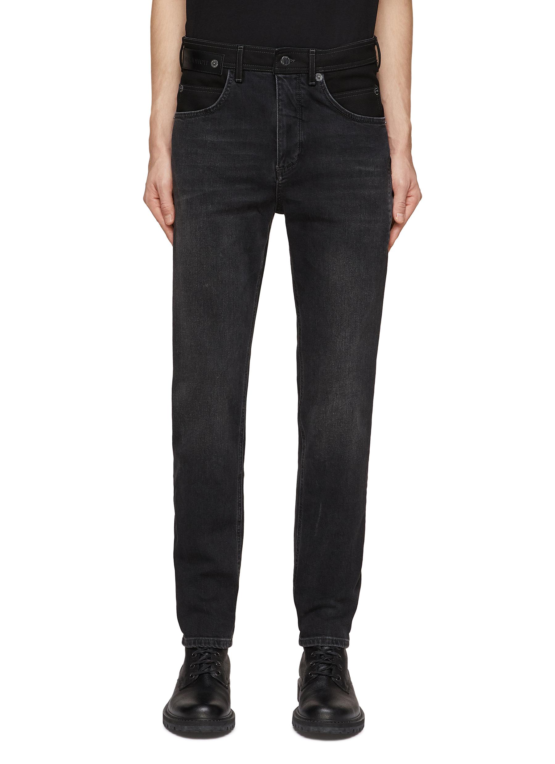 MID RISE ECOSUEDE POCKETS JEANS