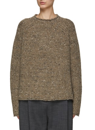Main View - Click To Enlarge - TOTEME - Melange Wool Blend Knit Crewneck Sweater