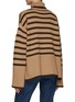 Back View - Click To Enlarge - TOTEME - Striped Wool Blend Knit Turtleneck Sweater