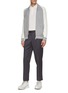 Figure View - Click To Enlarge - PT TORINO - EASY FIT FLAT FRONT VIRGIN WOOL DRESS PANTS