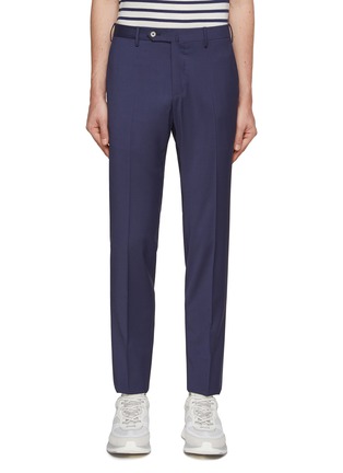 Main View - Click To Enlarge - PT TORINO - Pleated Wool Blend Slim Pants