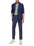 Figure View - Click To Enlarge - PT TORINO - Pleated Wool Blend Slim Pants