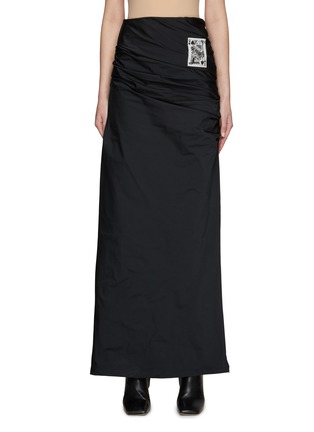 Main View - Click To Enlarge - MM6 MAISON MARGIELA - CARDS PRINT MAXI SKIRT
