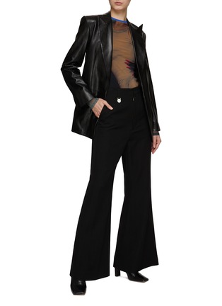 Figure View - Click To Enlarge - MM6 MAISON MARGIELA - HIGH RISE BOOT CUT LEG TAILORED PANTS