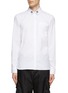 Main View - Click To Enlarge - NEIL BARRETT - LONG SLEEVE COLLAR THUNDERBOLT EMBROIDERY SHIRT