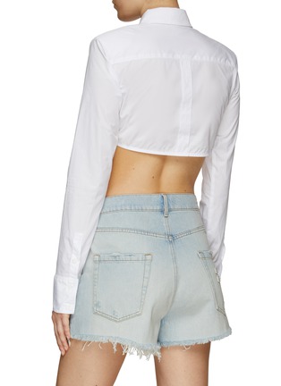 Back View - Click To Enlarge - THE FRANKIE SHOP - ‘UMA’ CROPPED SHIRT