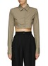 Main View - Click To Enlarge - THE FRANKIE SHOP - ‘UMA’ CROPPED SHIRT