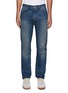 Main View - Click To Enlarge - MM6 MAISON MARGIELA - KNEE PATCH DETAIL MEDIUM WASH STRAIGHT LEG JEANS