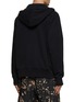 Back View - Click To Enlarge - MM6 MAISON MARGIELA - PATCH DETAIL DRAWSTRING HOOD FRONT ZIP JACKET
