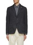 Main View - Click To Enlarge - LARDINI - NOTCH LAPEL UNLINED SUPERSOFT KNIT SINGLE BREASTED BLAZER JACKET