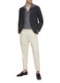 Figure View - Click To Enlarge - LARDINI - NOTCH LAPEL UNLINED SUPERSOFT KNIT SINGLE BREASTED BLAZER JACKET