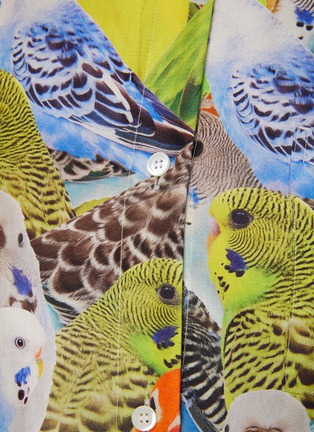  - LOEWE - Parrot Print Silk Hawaiian Shirt