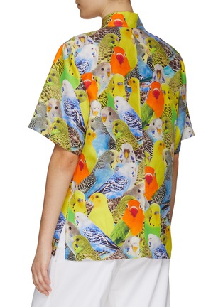 Parrot Print Silk Hawaiian Shirt