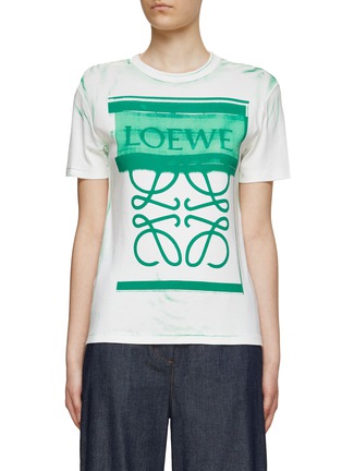 Main View - Click To Enlarge - LOEWE - Anagram Print Cotton Crewneck T-Shirt