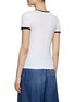 Back View - Click To Enlarge - LOEWE - Contrasting Trim Anagram Cotton Crewneck T-Shirt