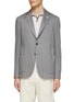 Main View - Click To Enlarge - LARDINI - SINGLE BREASTED NOTCH LAPEL UNLINED EASY BLAZER